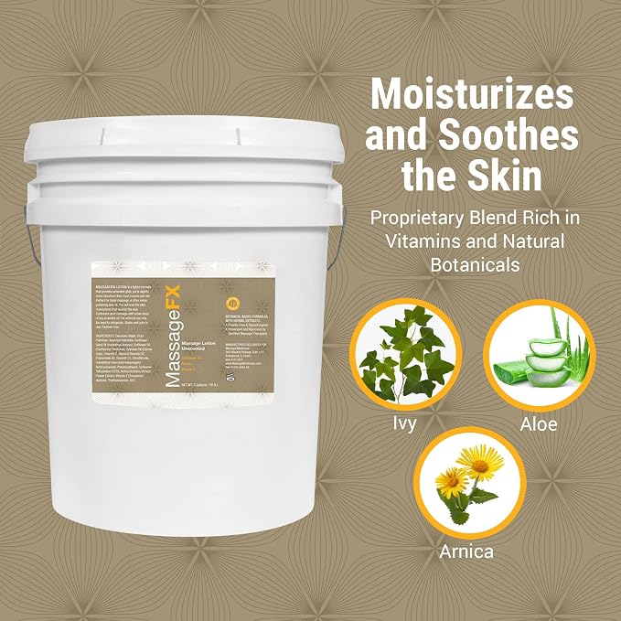 Massage FX Unscented Massage Lotion, 5 Gallon Bucket - Image 6
