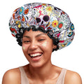 mikimini Shower Cap for Women Reusable Waterproof, Hair Cap for Shower by mikiminidirect