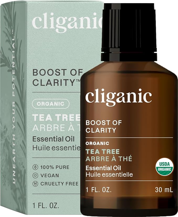 Cliganic Organic Tea Tree Essential Oil, 100% Pure Natural, by Cliganic