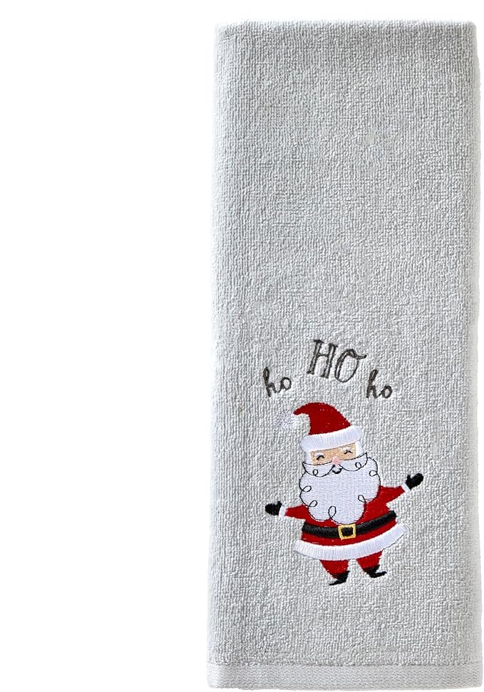 SKL Home Christmas/Winter Santa Hand Towel 2pc Set - Image 3