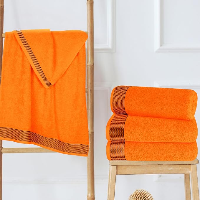 Belizzi Home Ultra Soft 4 Pack Oversized Bath Towel Set 27x54 inches, 100% - Image 2