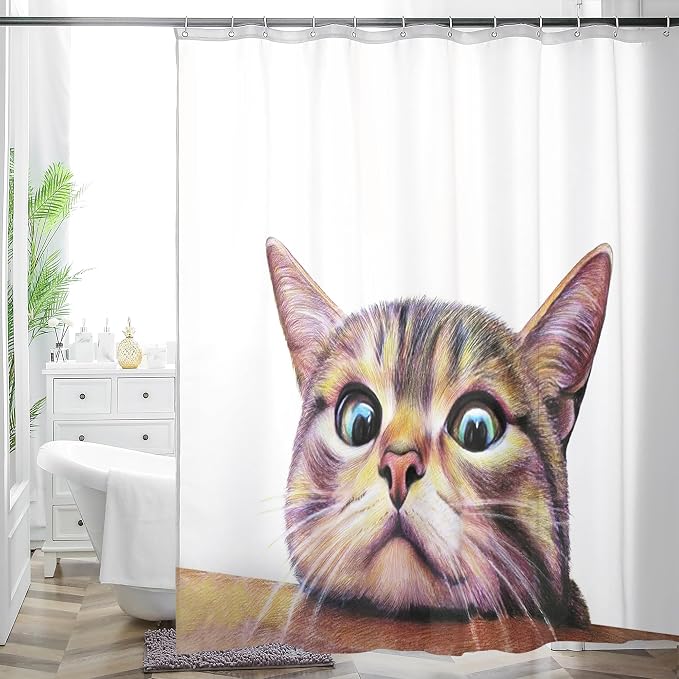 Bohemian Shower Curtain, Boho Floral Print Water Repellent Polyester Fabric - Image 8