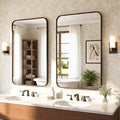 Antok 2-Pack Bathroom Mirrors, Decorative Mirror Vanity Mirror Aluminum Alloy by AntokMirror