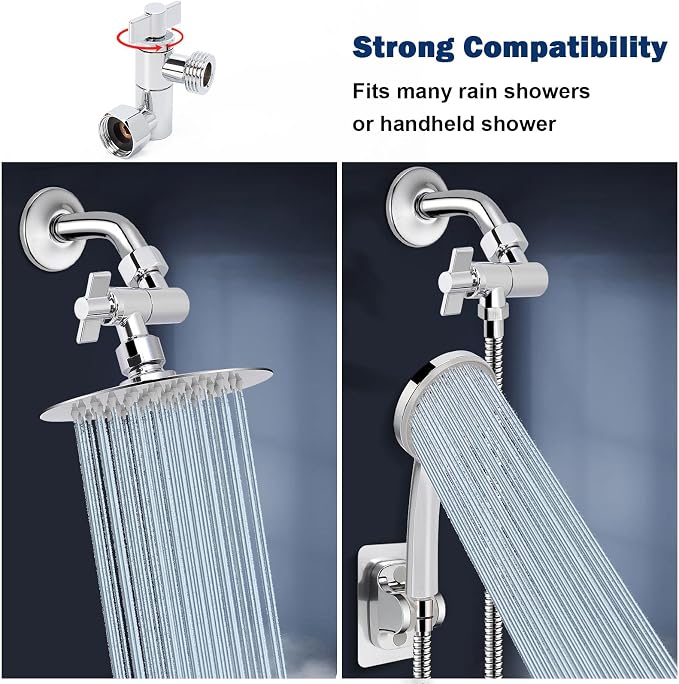 NearMoon Adjustable Shower Head Extension Adapter, SUS304 Stainless Steel - Image 4