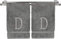Monogrammed Hand Towel, Personalized Initial Gift, Extra Absorbent 100% Turkish by BareCotton