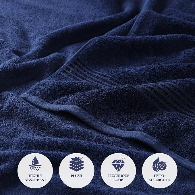 Superior Egyptian Cotton Bath Towel Set, Towels - Image 6