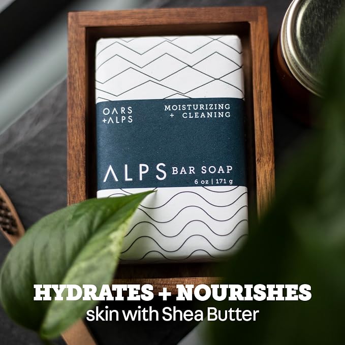 Oars + Alps Shea Butter & Jojoba Oil Exfoliating Bar Soap - Image 3