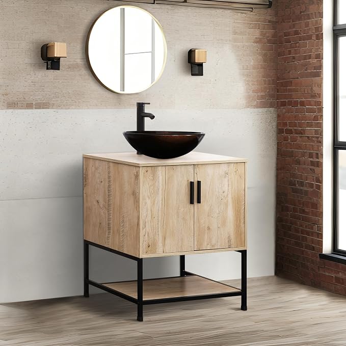 UEV Rustic Oak 30" Bathroom Vanity - Image 3