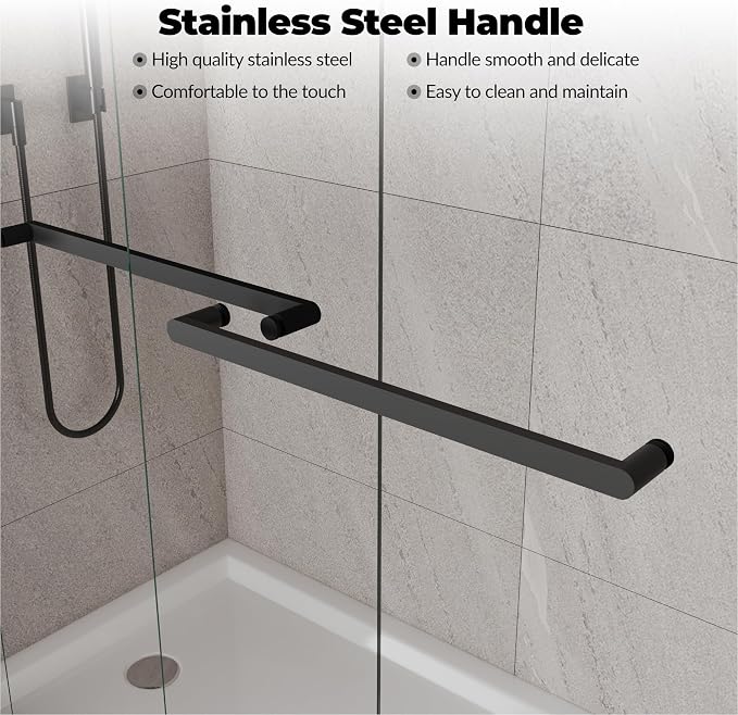 Sliding Shower Door, Aluminum Alloy Frame - Image 4