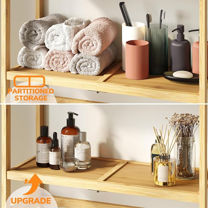 AMBIRD Over The Toilet Storage, 3-Tier Bathroom Organizer Over Toilet - Image 4