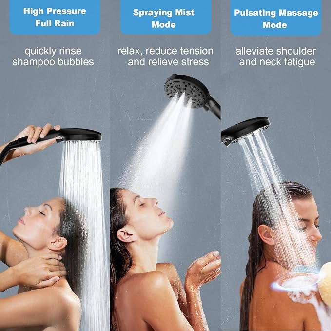 Filtered Shower Head with Handheld, FunnyAir Filtered Shower Head with 5-PCS - Image 8