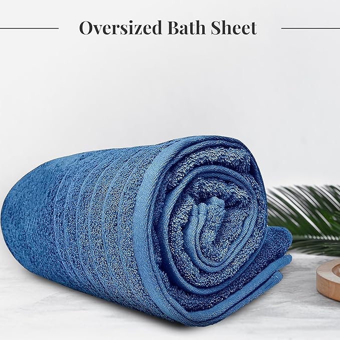Tens Towels Pack of 1 Jumbo Bath Sheet 40 x 80 Inches, Extra Large & Light - Image 2