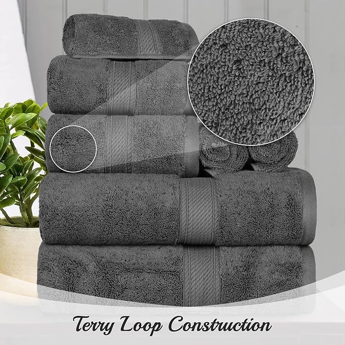 BLUENILEMILLS Madison Egyptian Cotton Towels, Towel Set - Image 8