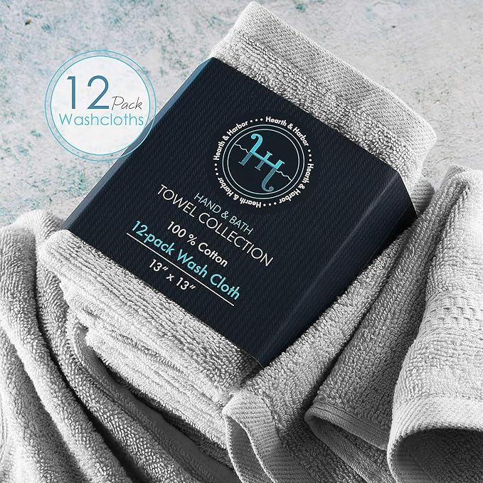 Hearth & Harbor Washcloths 12 Pack - Image 4