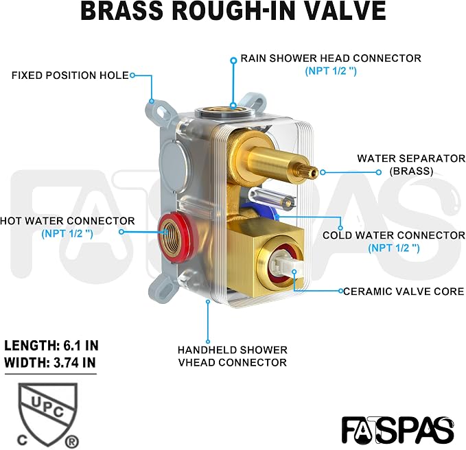 Shower Faucet Set, Shower System - Image 5