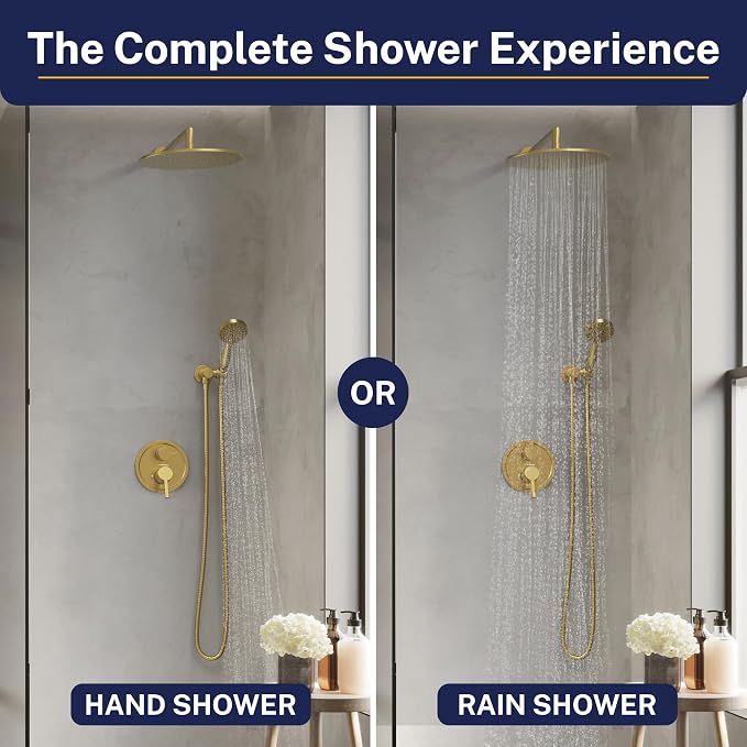 HammerHead Solid Metal Rain Shower System Set - Image 2
