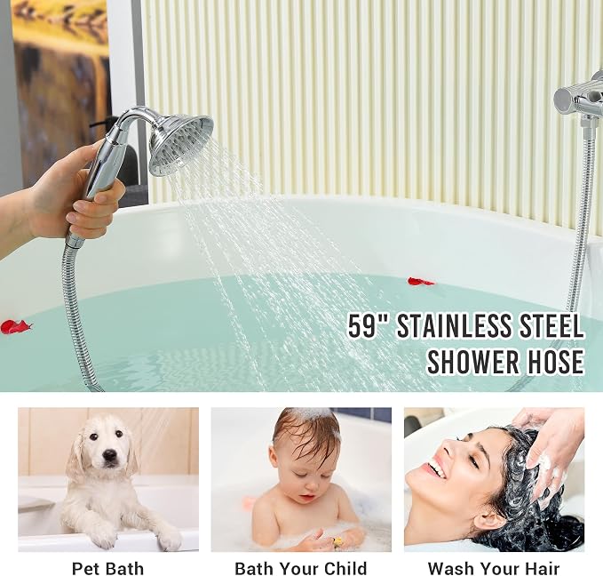 DASAN Antique Wall Mount Tub Filler Faucet - Image 7