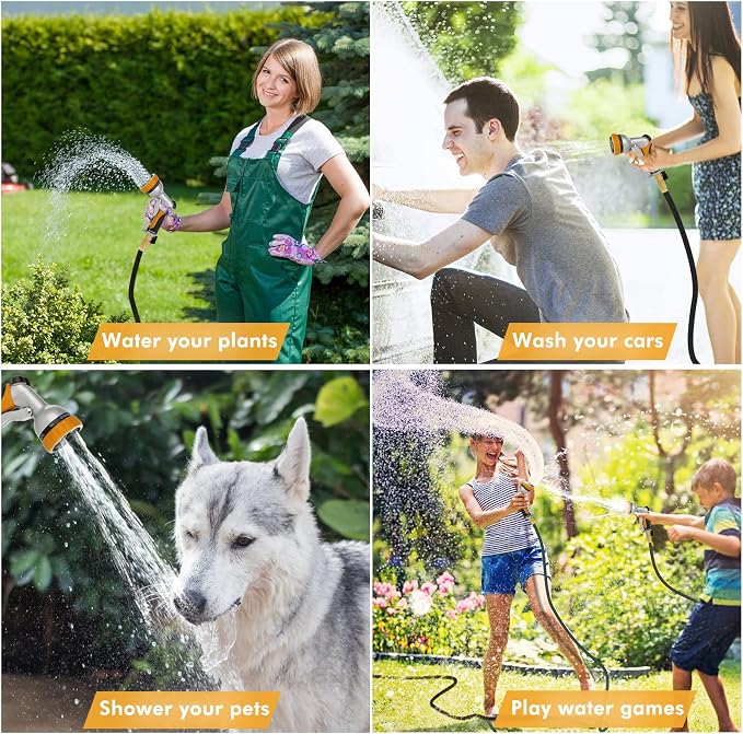 RESTMO Garden Hose Nozzle, Heavy Duty Metal Water Hose Nozzle - Image 7