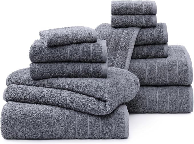 Casa Platino 100% Cotton Luxury Bathroom Towel Set - Image 2