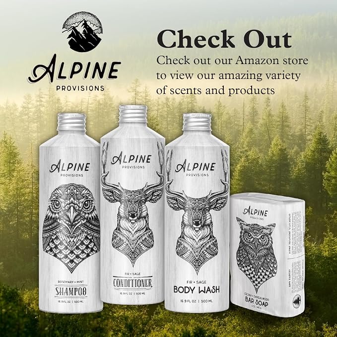 Alpine Provisions Cedar & Sandalwood Moisturizing Body Wash - Image 7