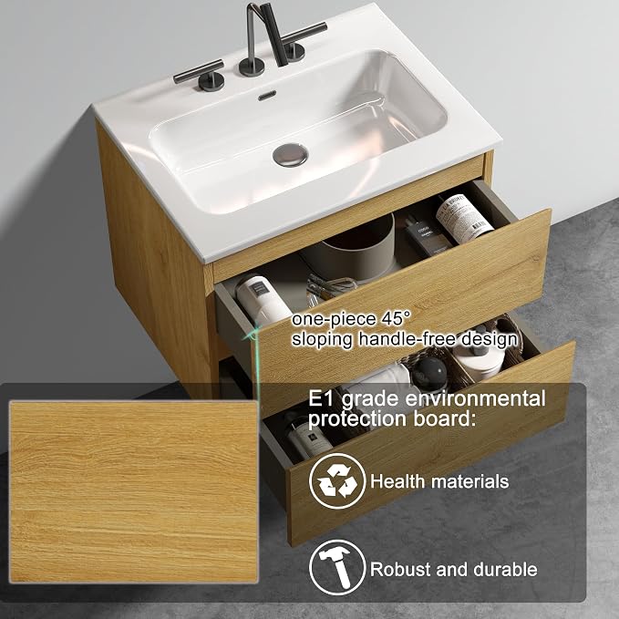 Floating Wall Mounted Bathroom Vanity - Image 4