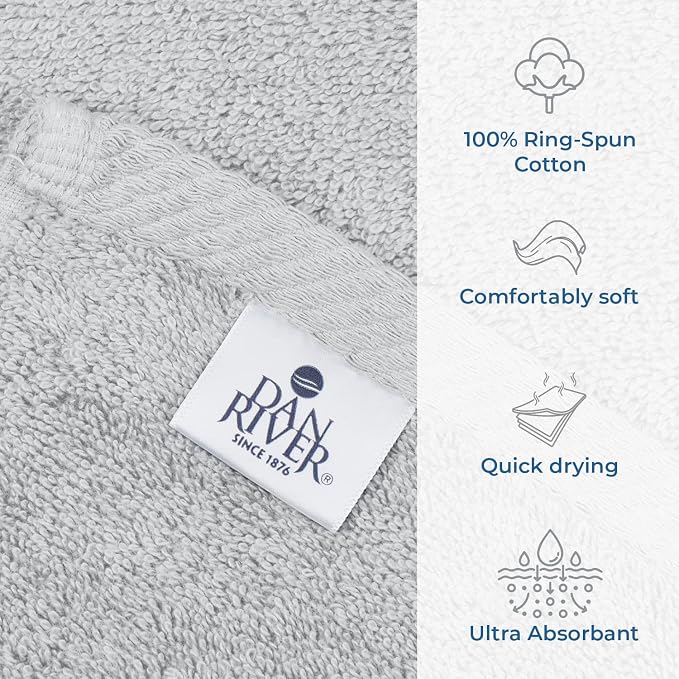 DAN RIVER Pack of 1 Bath Sheet 40x80 Inches, Extra Large Oversized Bath Towels - Image 3