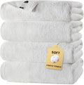 SEMAXE White Bath Towels Set of 4, 100% Cotton Luxury Bathroom Towels, and by SEMAXE
