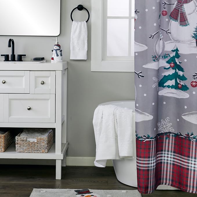 SKL Home Christmas/Winter/Gift Subtle Snowflakes Bath Towel - Image 6