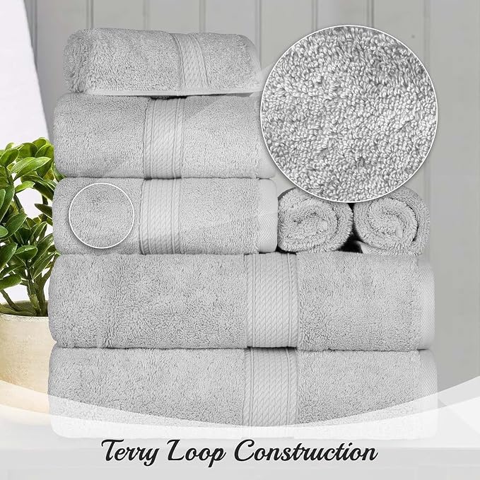 Superior Egyptian Cotton Pile Bath Sheet, Ultra Soft Luxury Towels, Thick Plush - Image 7