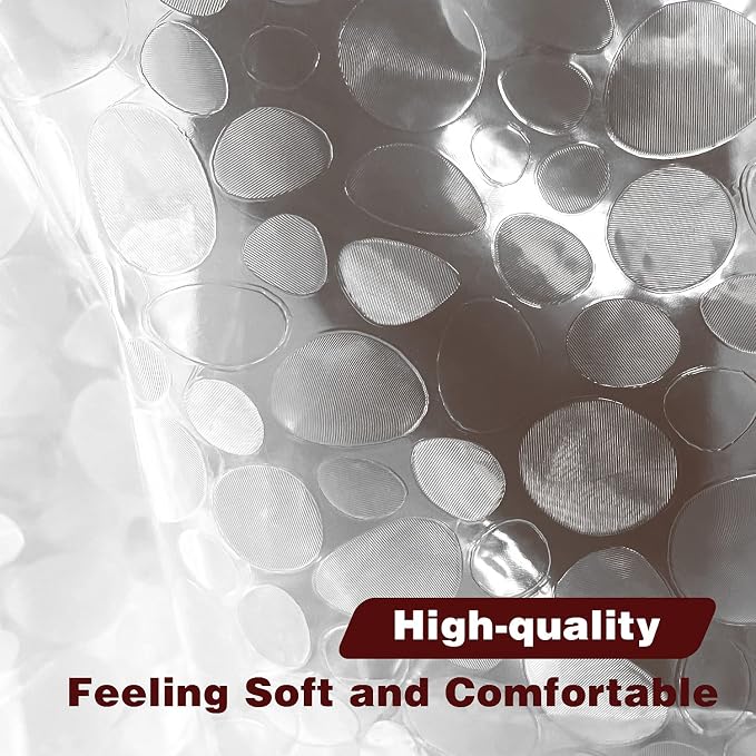 zokyer Clawfoot Tub Shower Curtain Wrap Around Claw Foot Surround Round Clear - Image 4