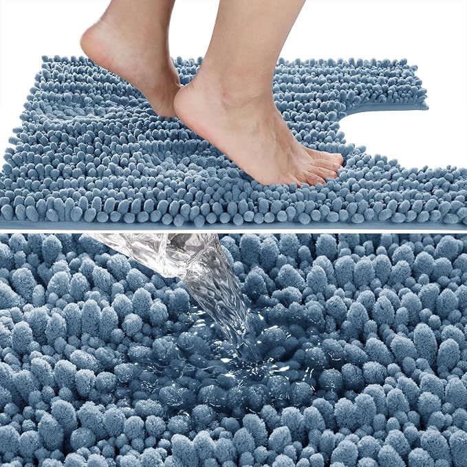 Yimobra Toilet Rug U Shaped Washable 24x20 Inch - Image 3