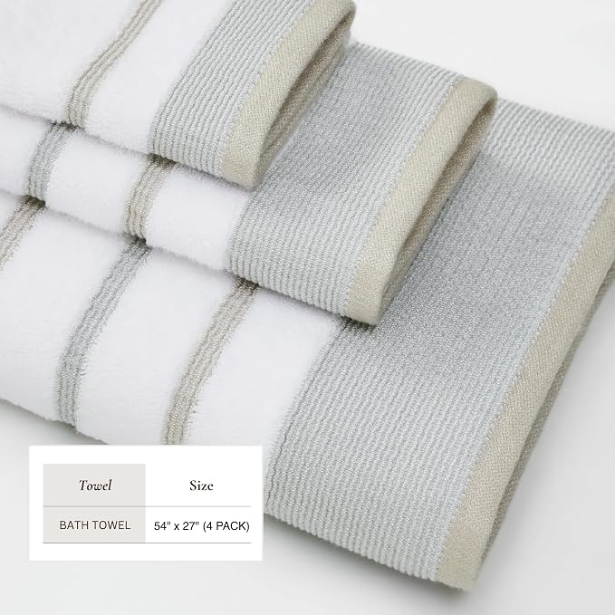 Great Bay Home Decorative Bath Towel Set - Image 5