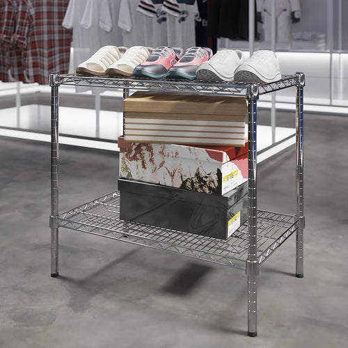 18" Deep x 30" Wide x 27" Height Wire Shelving Kit | 2-Tier | NSF Commercial - Image 2