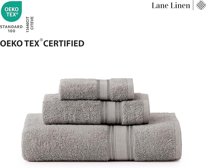 LANE LINEN Bath Towel Set of 12 – Premium 100% Cotton Mercerized, 4 Bath - Image 8