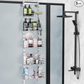 Orimade Over the Door Shower Caddy Adjustable 5 Tier Silver Grey, Bathroom by Orimade