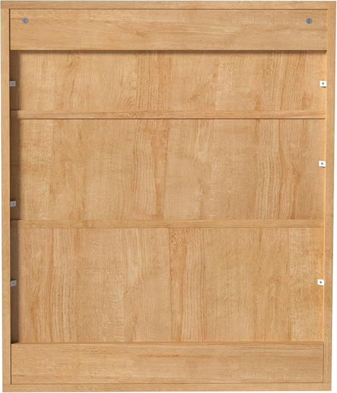Fluted Bathroom Wall Cabinet Over The Toilet Storage, Wall Mounted Cabinet - Image 9