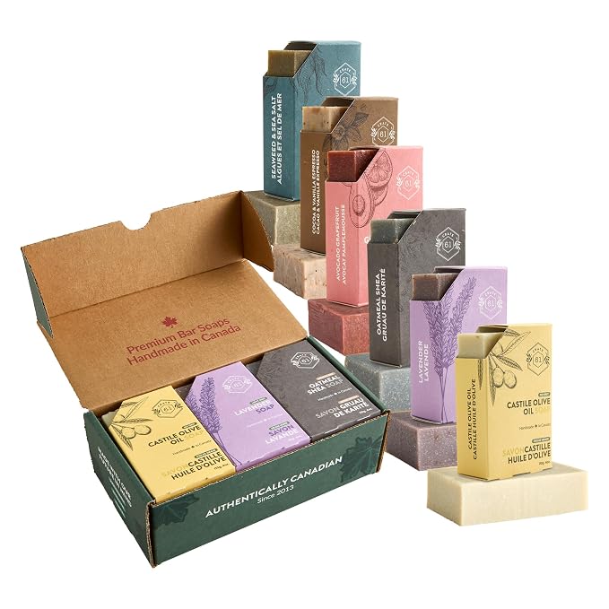 Crate 61 Organics, Handmade in Canada, Plant Based Cold Process Natural Bar Soap by Crate61Organics