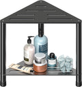 Stainless Steel Large Shower Stool by Unknown