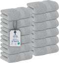 DAN RIVER 12-Pack Premium 100% Cotton Highrise Face Towels – Reusable Face by DanRiver