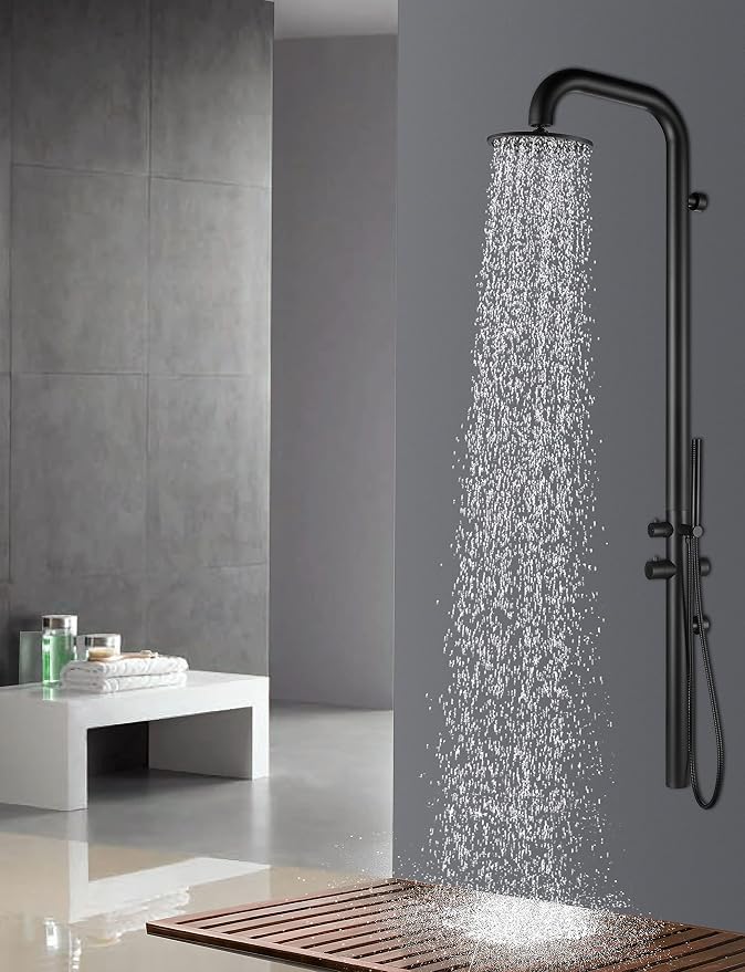 HEATGENE Outdoor Shower with Body Jets and Handheld, Wall-Mounted Shower Head - Image 3