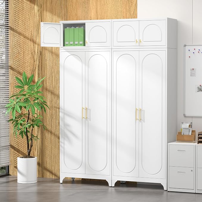Wall Upper Storage Cabinet, Metal Bathroom Wall Mounted Cabinet, 15 Inch - Image 6