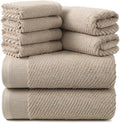 REDKISS 8-Piece Premium Towel Set, 2 Bath Towels, 2 Hand Towels, 4 Washcloths by REDKISSOnline