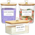 3 Pack Large Laundry Powder Container and Dryer Sheet Holder by Dounozzi