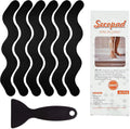 Anti Slip Shower Stickers, Adhesive Decals Safety Strips Scraper by Secopad