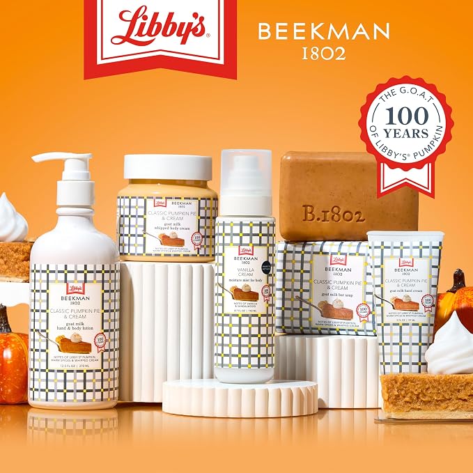 Beekman 1802 Goat Milk Body Soap Bar, Classic Pumpkin Pie 9 oz Bar - Image 5
