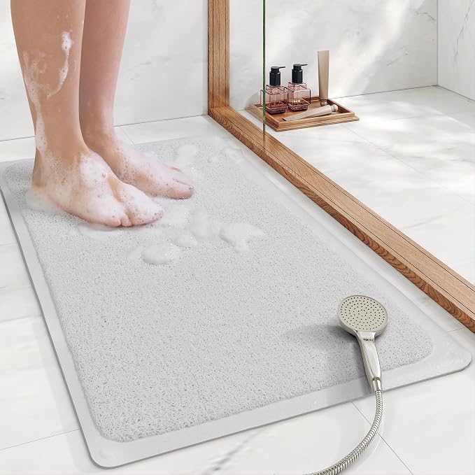 Mecko Non Slip Shower Mats, 17x30 Inch, Anti-Slip Bathtub Mats by Mecko