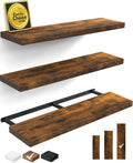BAYKA Floating Shelves for Wall, 36 inches Wall Mounted Wood Shelves for by BAYKA