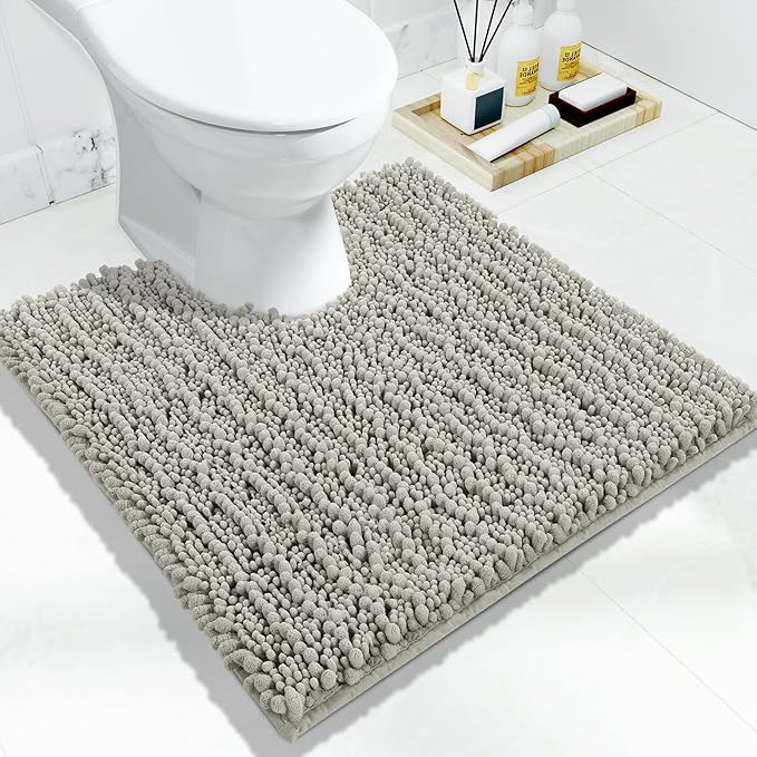 Yimobra Toilet Rug U Shaped Washable 24x24 Inch by Yimobra