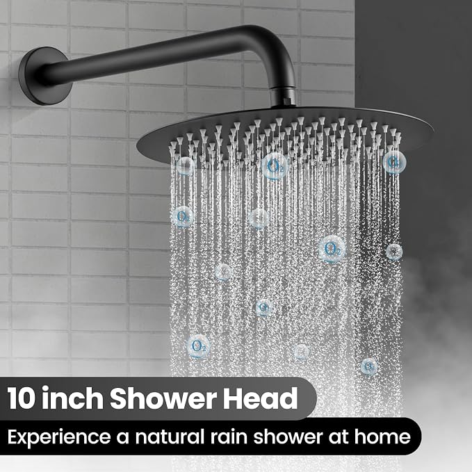 Airuida Shower Fixtures 2 Functions Shower Faucet Set Wall Mounted - Image 2