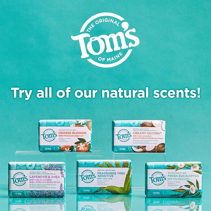 Tom's of Maine Natural Beauty Bar Soap, Lavender & Shea - Image 7